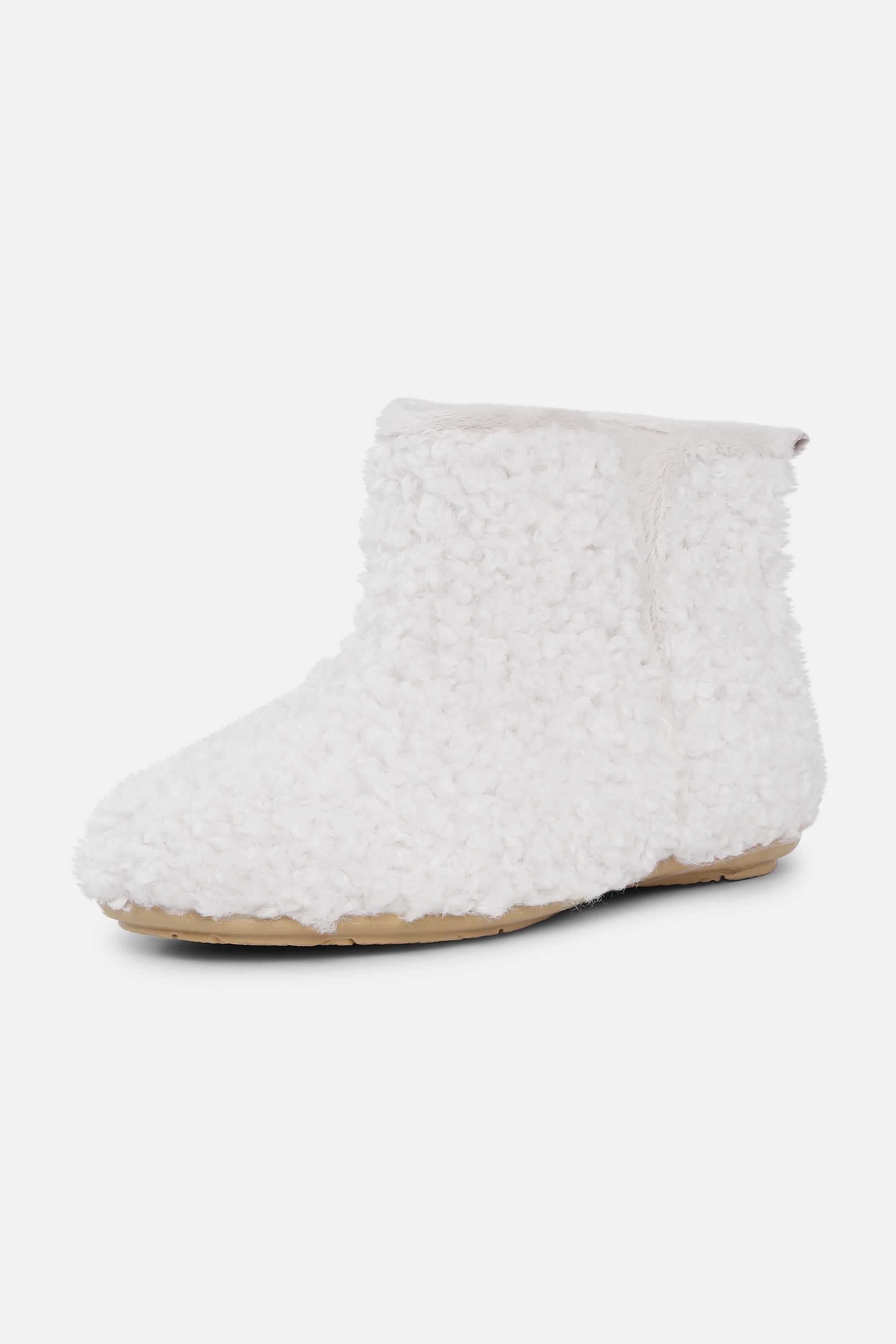 Cosy Ankle Boot - Milk Creme Wheat